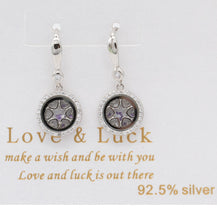 Jewdii 925 Sterling Silver with Cubic Zirconia Earrings