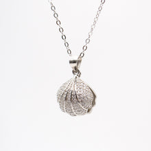 Jewdii 925 Sliver Pendant Shell & Pearl Necklace