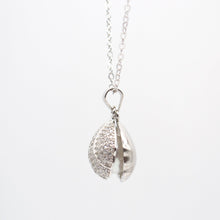 Jewdii 925 Sliver Pendant Shell & Pearl Necklace