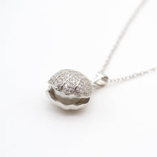 Jewdii 925 Sliver Pendant Shell & Pearl Necklace