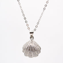 Jewdii 925 Sliver Pendant Shell & Pearl Necklace