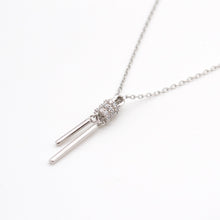 Jewdii 925 Silver Pendant Necklace with Cubic Zirconia