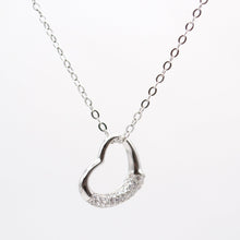 Jewdii Heart 925 Silver Pendant Necklace